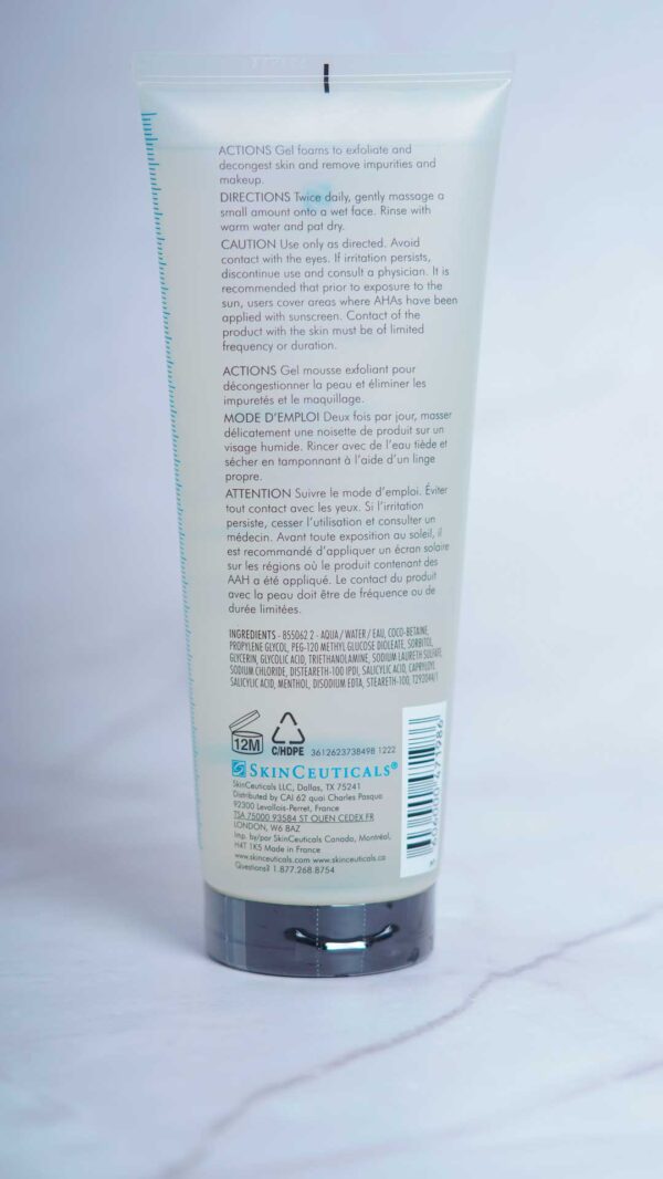 LHA Cleansing Gel 2 SkinCeuticals Lha Cleanser Gel Back